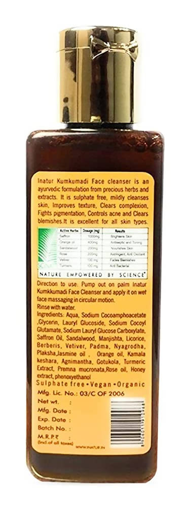 Inatur Kumkumadi Face Cleanser | Grocsy