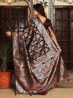 Shree Shyam Fashion Red Silk Saree | Grocsy