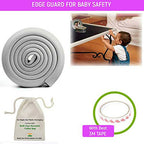 Safe-O-Kid Unique High Density 2 Mtr Long U - Shaped 4 Edge Guards With 16 Corner Cushions - Grey | Grocsy