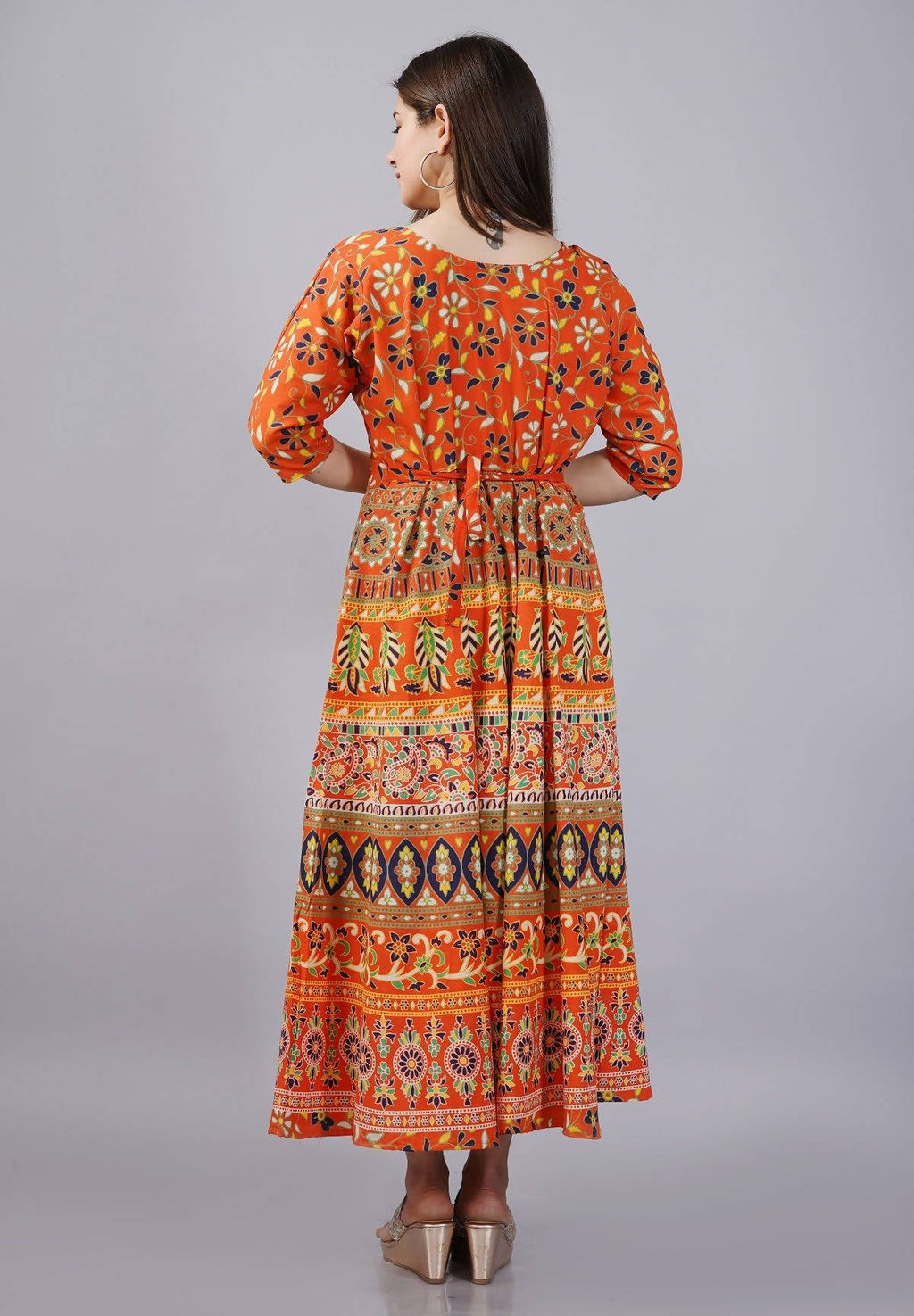 Vamika Multicolor Cotton Printed Party/Casual Wear Kurti (GAM16K) | Grocsy