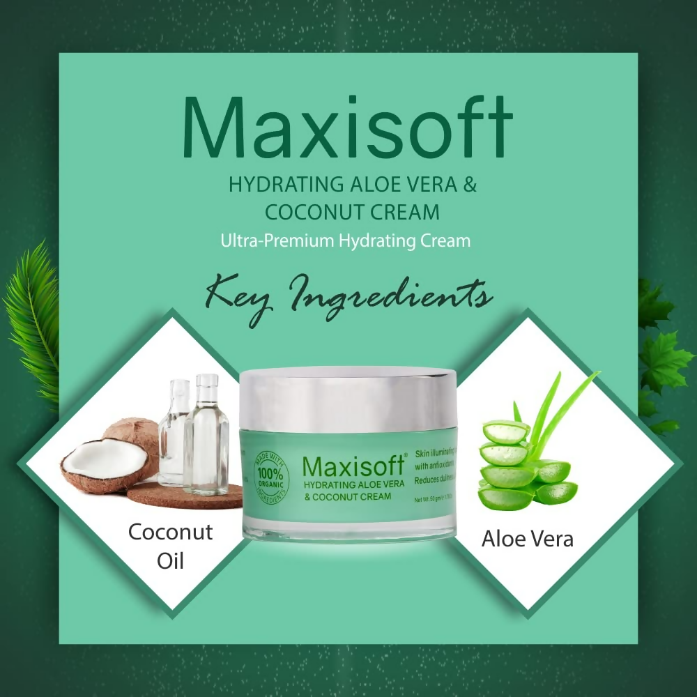 Maxisoft Hydrating Aloe vera & Coconut Cream | Grocsy