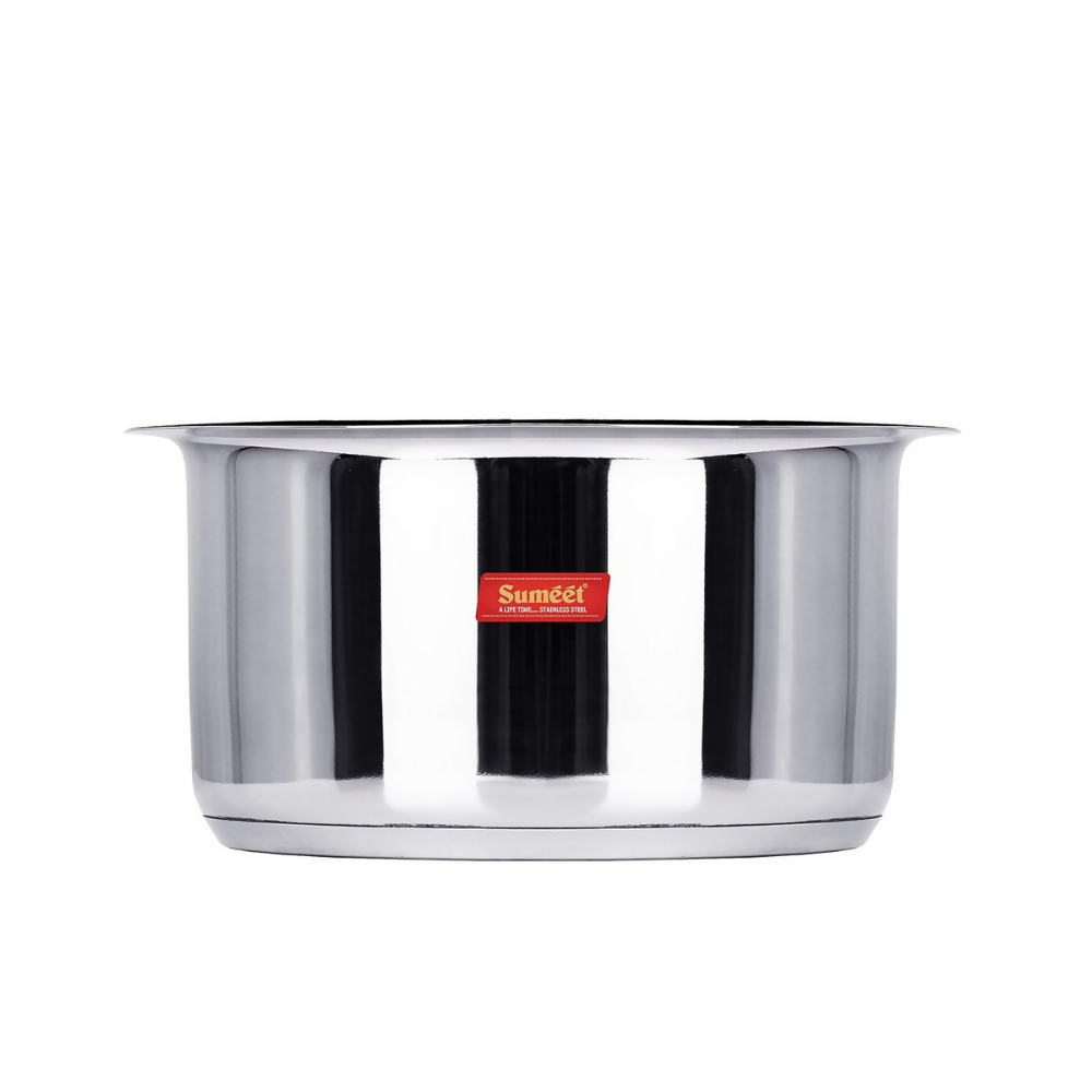 Sumeet Big Size Stainless Steel Induction Bottom Gas Stove Friendly Container | Grocsy
