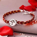 Devotional Om 925 Sterling Silver Rakhi | Grocsy
