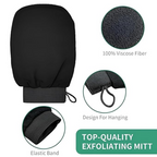 Bronson Professional Exfoliating Bath Glove Body Scrubber Mitt Loofah | Grocsy
