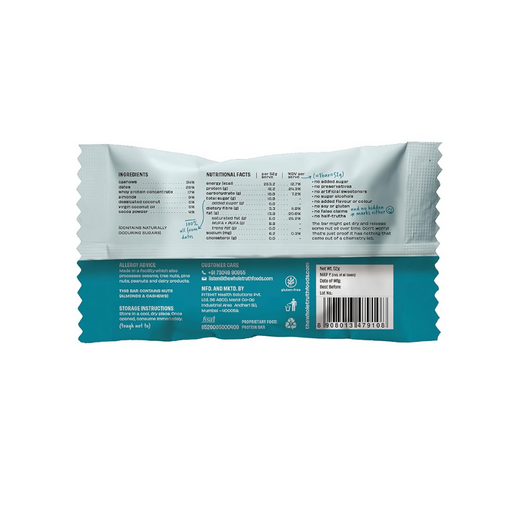 The Whole Truth Protein Bars - Coconut Cocoa | Grocsy
