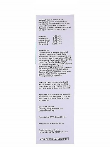 A-quasoft Max - Tube of Intensive Moisturising Cream | Grocsy