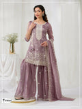 Anaita Peach Gold Crush Stitched suit with heavy embroidery work | Grocsy