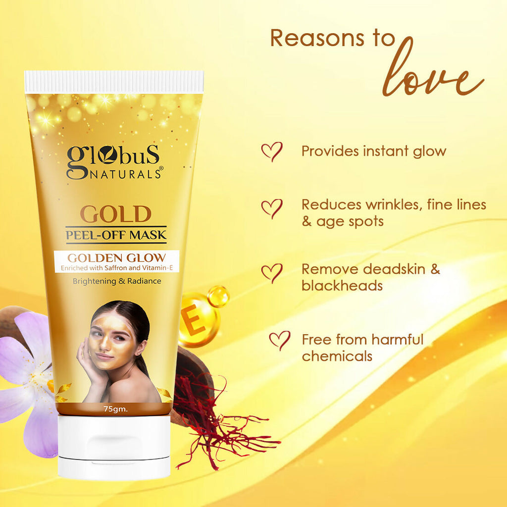 Globus Naturals Gold Peel Off Mask | Grocsy