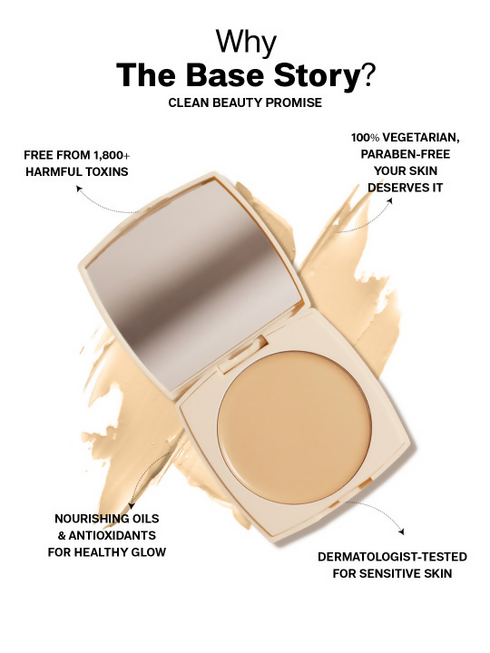 Flicka Cosmetics The Base Story Cream Foundation with SPF Waterproof Beige 02 | Grocsy