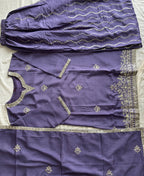 KC Lilac Ethnic Wear Ready Made Chinon Suit For Women | Grocsy