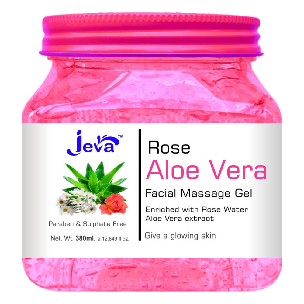 Jeva Rose and Aloe Vera Facial Massage Gel | Grocsy