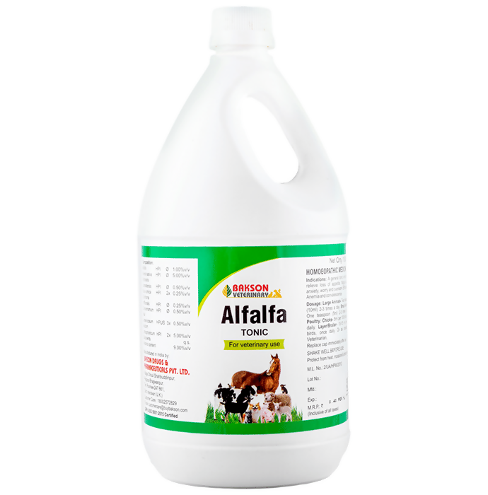 Bakson's Homeopathy Alfalfa Tonic For Veterinary Use | Grocsy