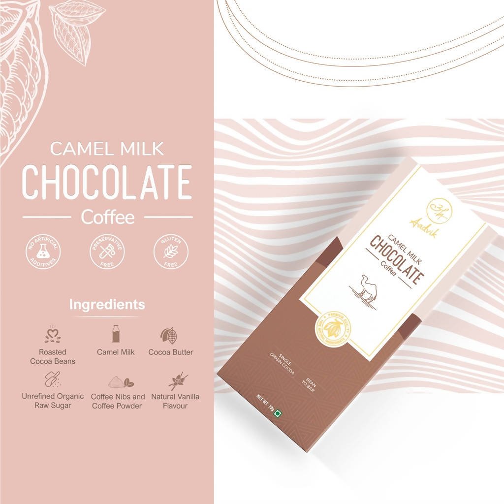 Aadvik Camel Milk Chocolate - Coffee | Grocsy