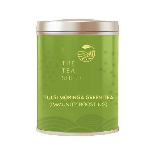 The Tea Shelf Tulsi Moringa Green Tea | Grocsy