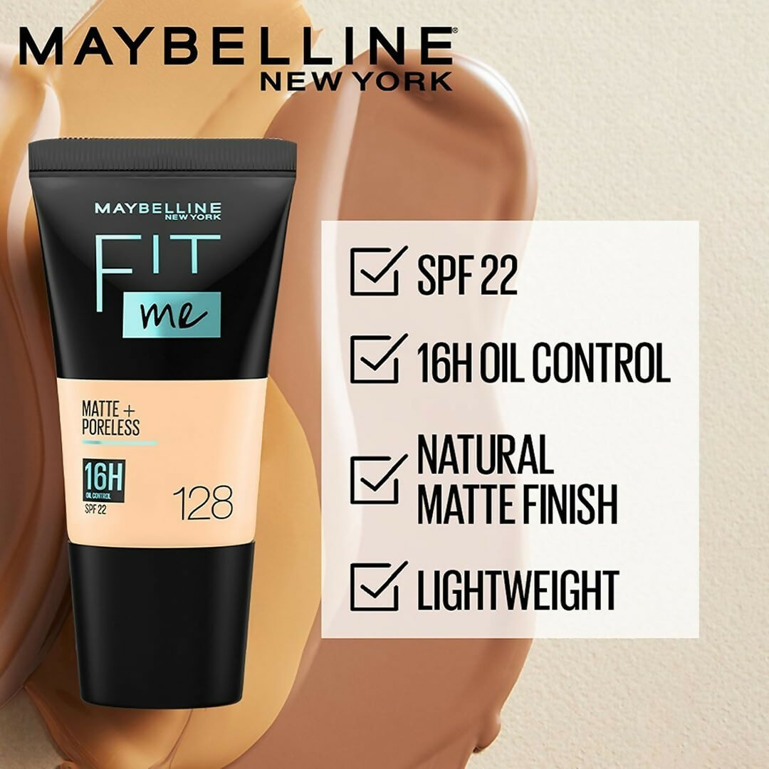 Maybelline New York Fit Me Matte + Poreless Liquid Foundation Normal to Oily Skin - 220 Natural Beige | Grocsy