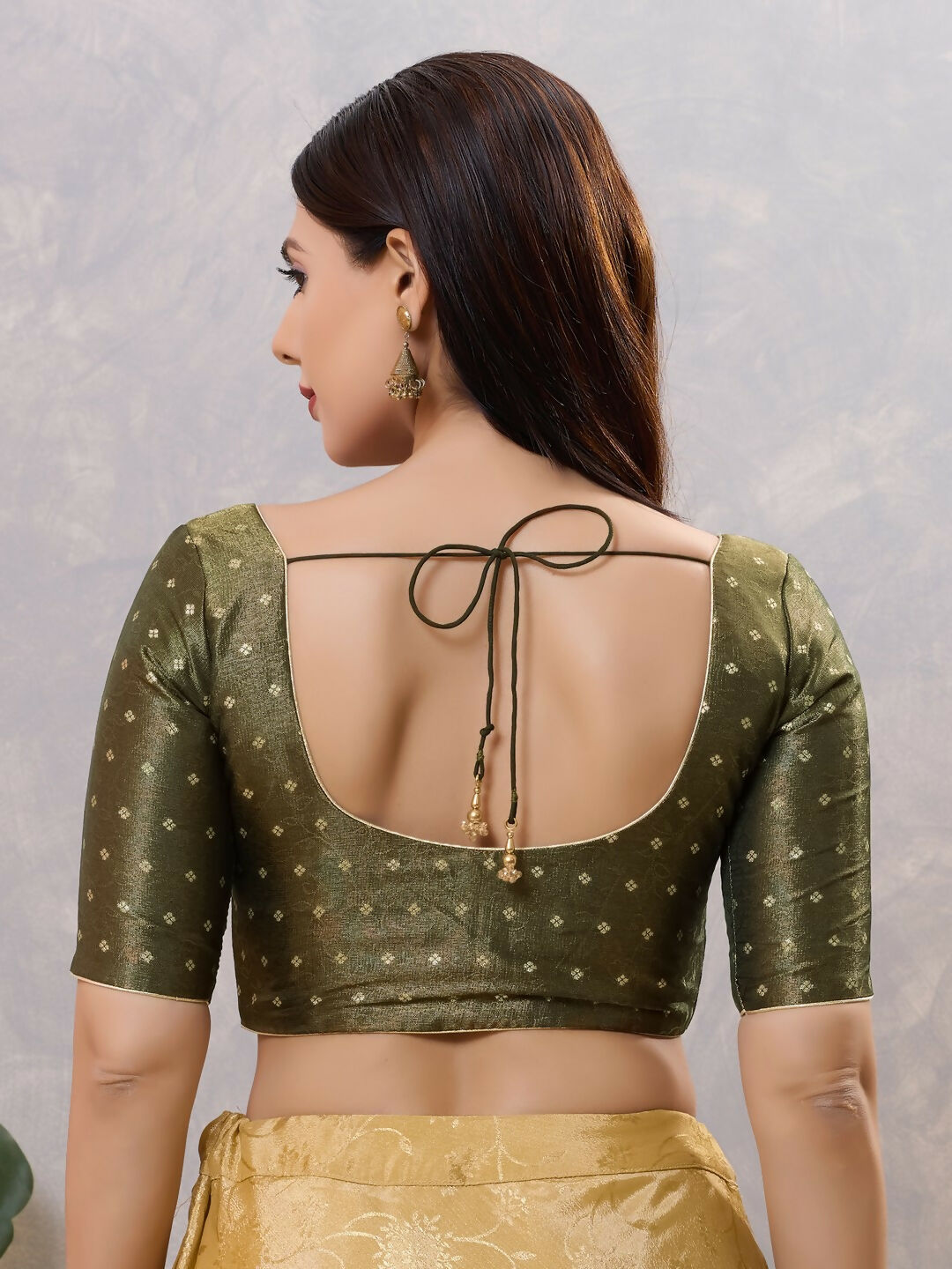 Joban Fashion Women Silk Black Stitched Blouse | Grocsy