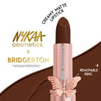 Nykaa Cosmetics X Bridgerton Creamy Matte Longwear Lipstick - Forbidden Love | Grocsy
