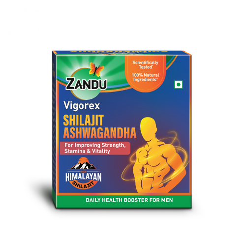 Zandu Vigorex SJ Ashwagandha Capsules | Grocsy