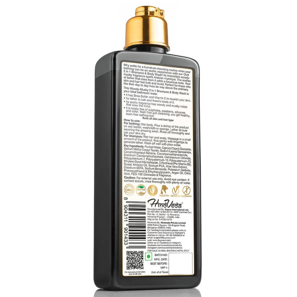 Wow Skin Science Men Oud 2-In-1 Shampoo And Body Wash | Grocsy