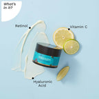 Pilgrim Korean Retinol Anti Aging Night Cream with Hyaluronic Acid & Vitamin C For Young, Wrinkle-free & Radiant Skin | Grocsy