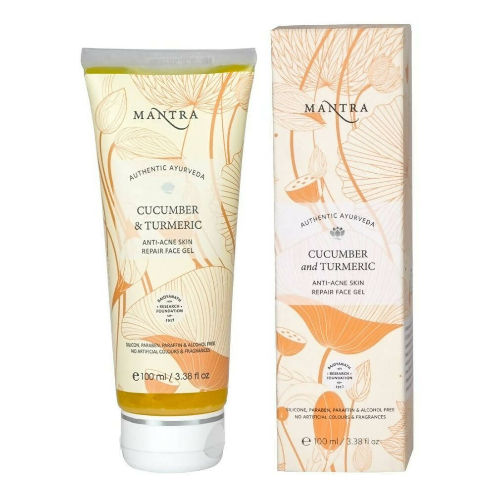 Mantra Herbal Cucumber & Turmeric Anti-Acne Skin Repair Face Gel | Grocsy