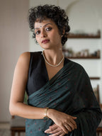 Suta Green Woven Design Pure Cotton Saree | Grocsy