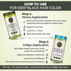 First Plant Natural Hair Dye Combo Pack For Black | Grocsy