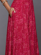 Ahalyaa Women's Traditional Wear Co-ods - Red | Grocsy