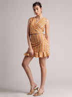 Zaccai Women's Multi Poplin Striped Co-Ords | Grocsy