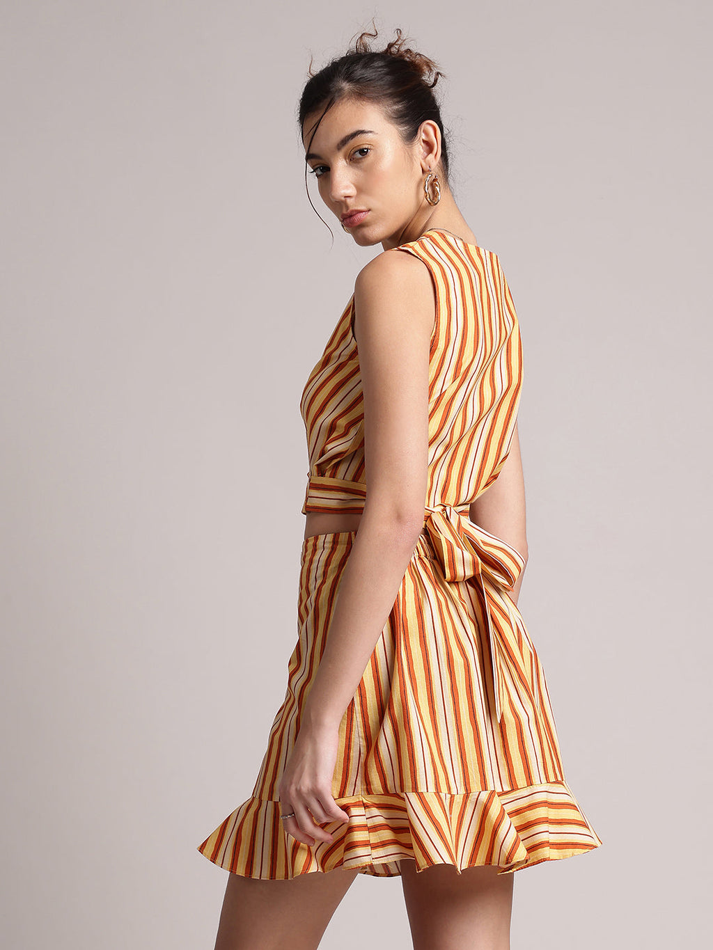 Zaccai Women's Multi Poplin Striped Co-Ords | Grocsy