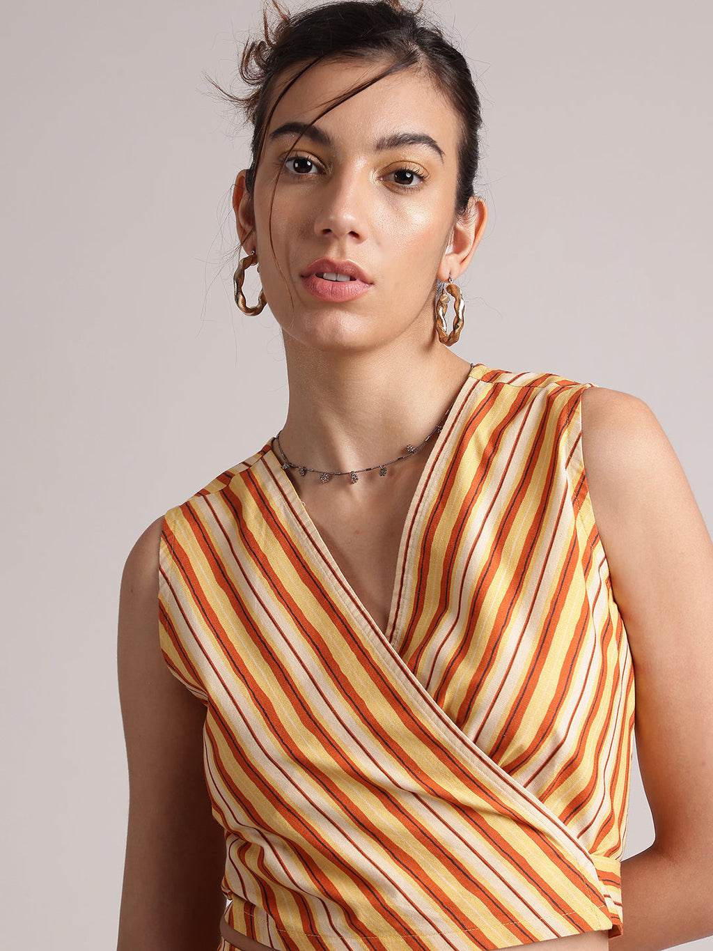 Zaccai Women's Multi Poplin Striped Co-Ords | Grocsy