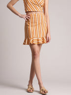 Zaccai Women's Multi Poplin Striped Co-Ords | Grocsy
