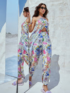 Zaccai Women's Multi Muslin Floral Co-Ords | Grocsy