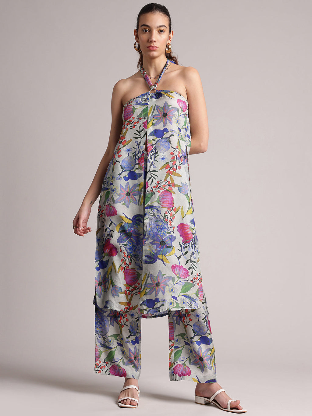 Zaccai Women's Multi Muslin Floral Co-Ords | Grocsy