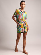 Zaccai Women's Multi Muslin Tropical Co-Ords | Grocsy
