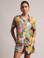 Zaccai Women's Multi Muslin Tropical Co-Ords | Grocsy