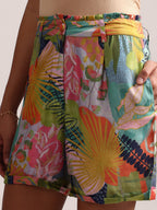 Zaccai Women's Multi Muslin Tropical Co-Ords | Grocsy
