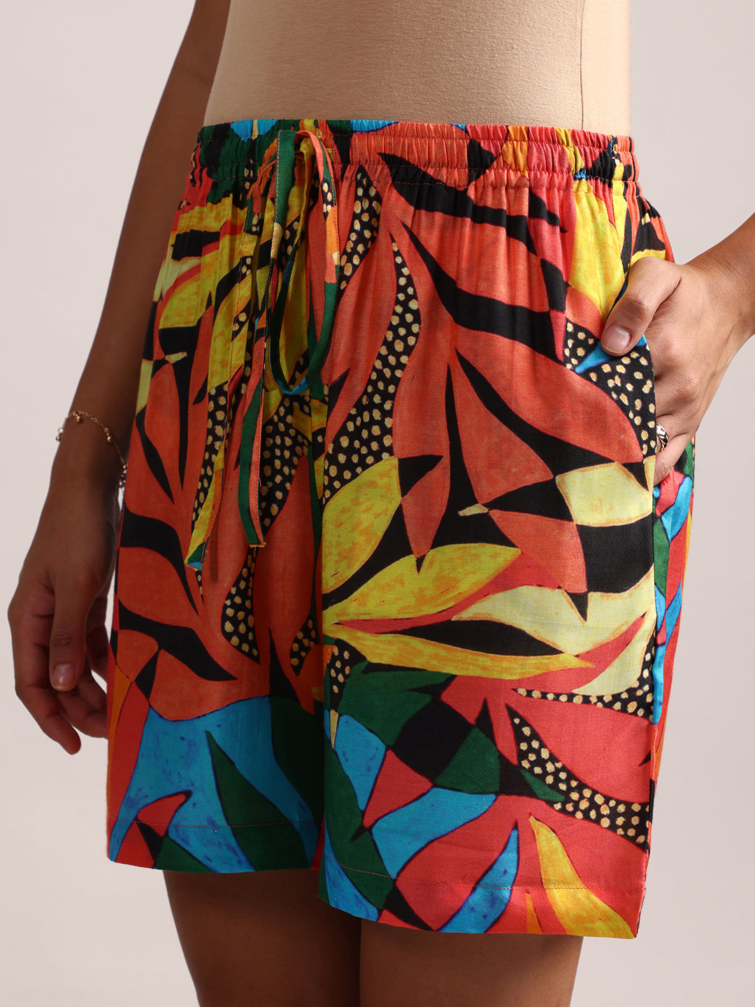 Zaccai Women's Multi Muslin Tropical Co-Ords | Grocsy