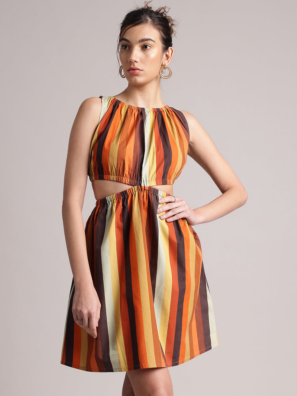 Zaccai Women's Multi Poplin Striped Dress | Grocsy