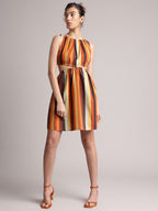 Zaccai Women's Multi Poplin Striped Dress | Grocsy