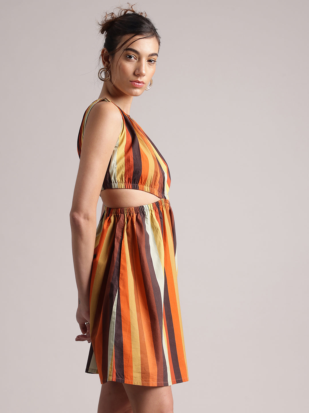 Zaccai Women's Multi Poplin Striped Dress | Grocsy