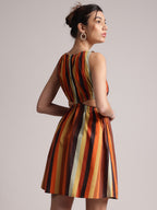 Zaccai Women's Multi Poplin Striped Dress | Grocsy