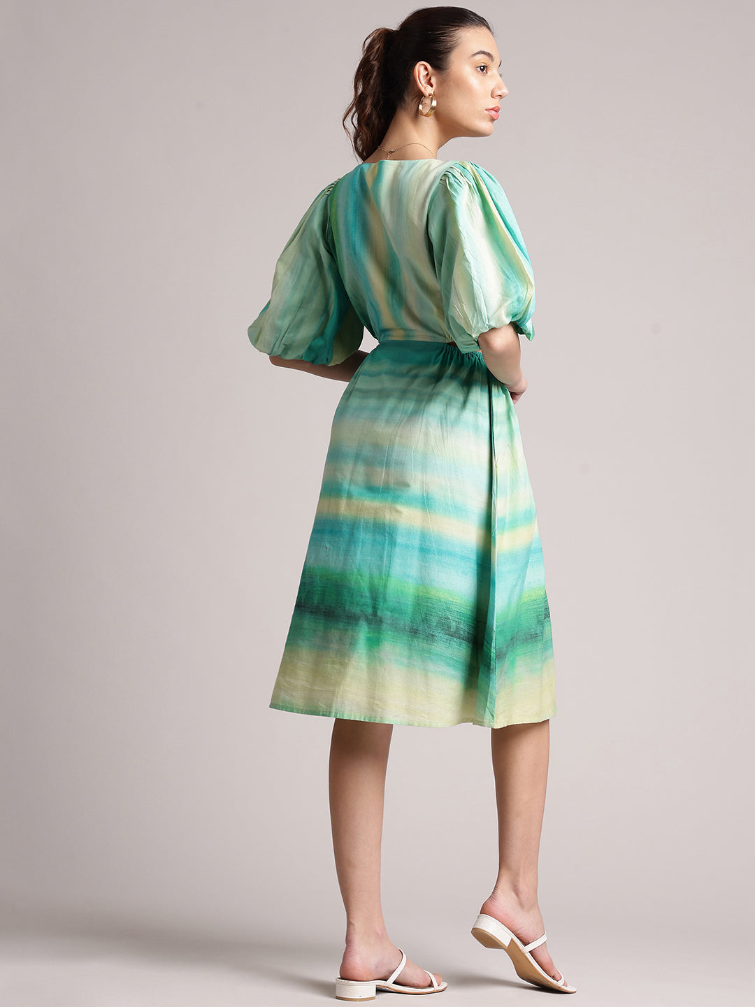 Zaccai Women's Multi Cambric Abstract Dress | Grocsy