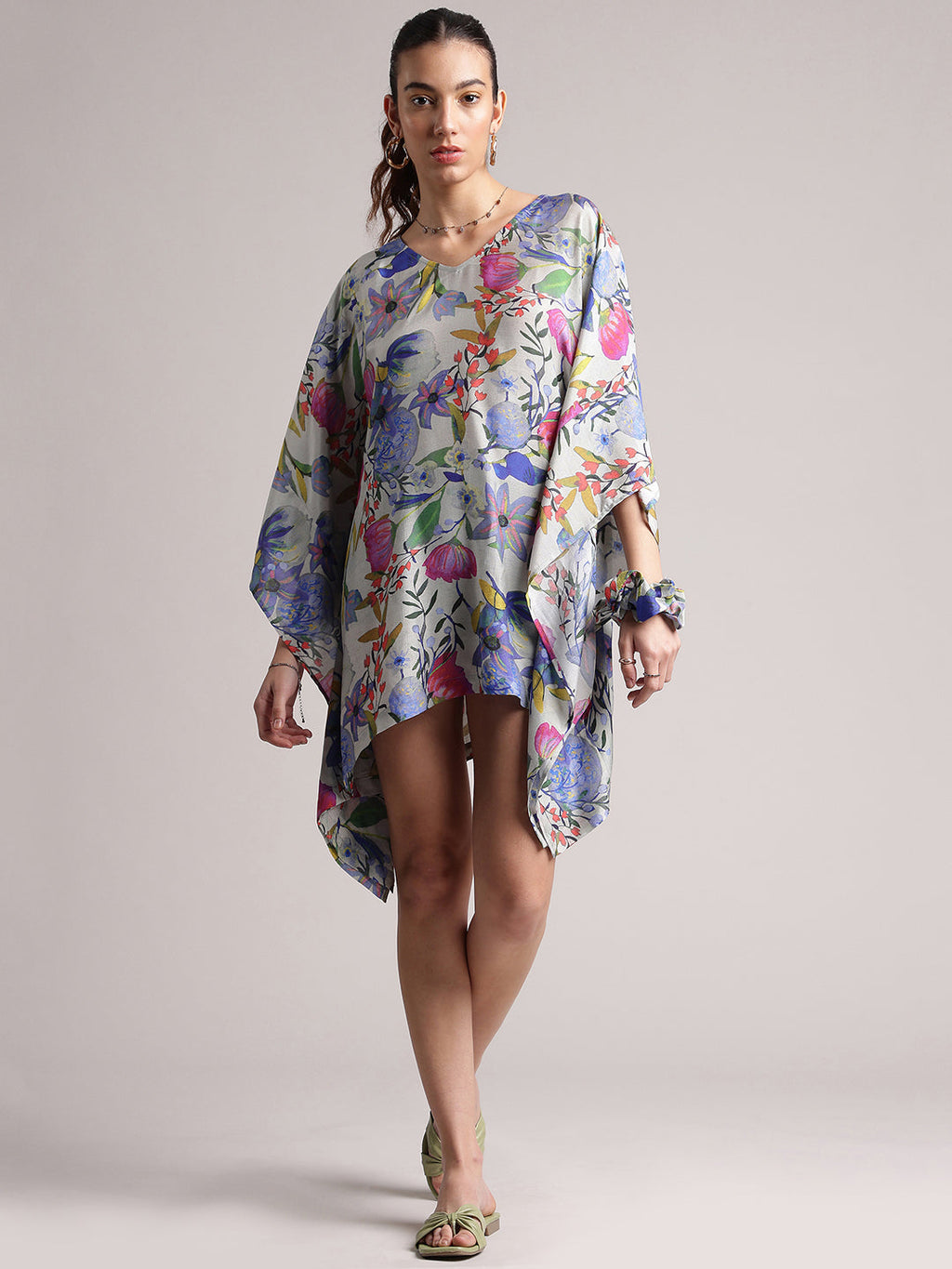 Zaccai Women's White Muslin Tropical Dress | Grocsy