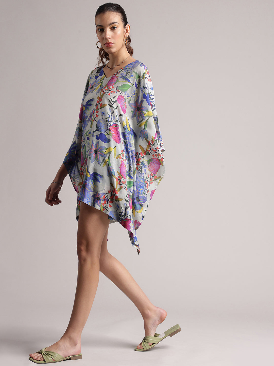 Zaccai Women's White Muslin Tropical Dress | Grocsy