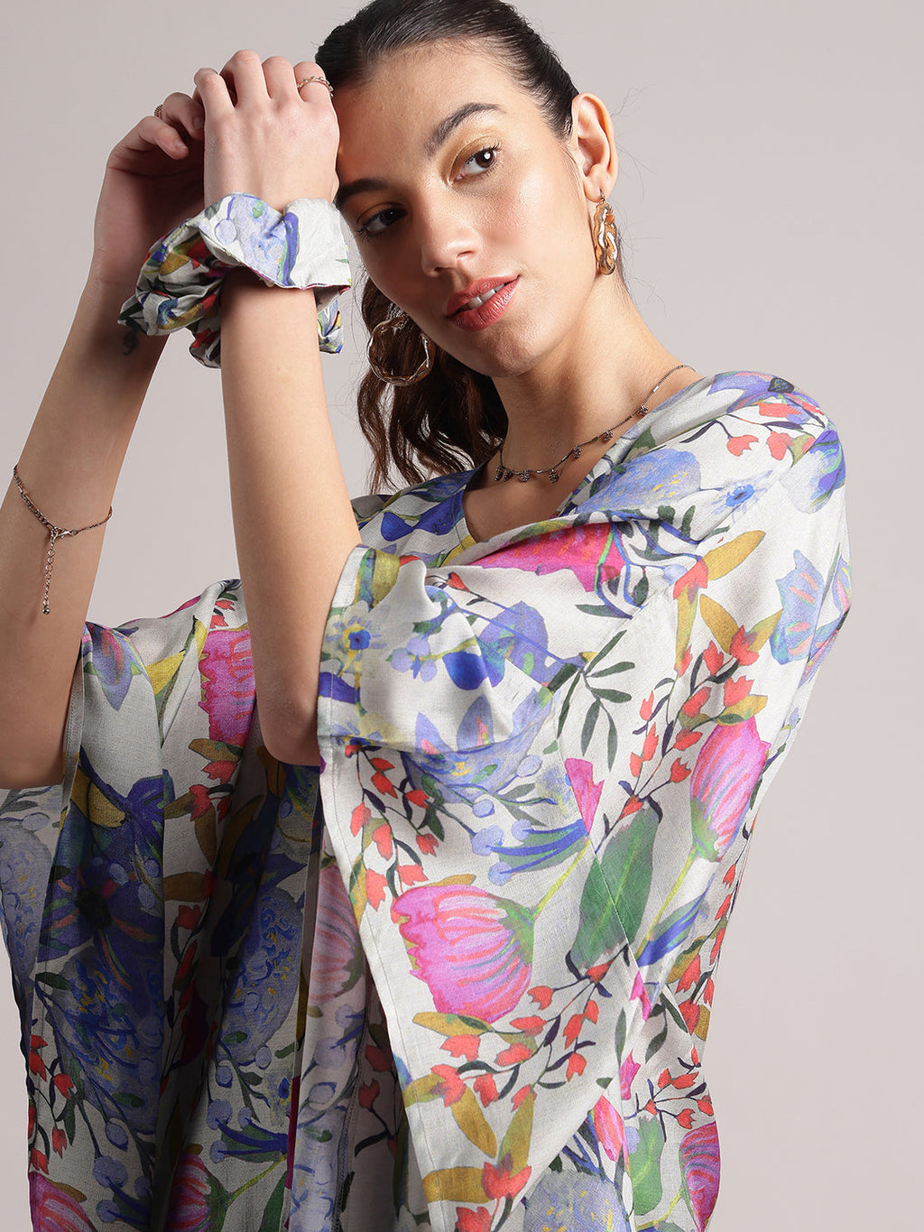 Zaccai Women's White Muslin Tropical Dress | Grocsy