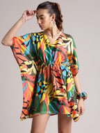 Zaccai Women's Black Muslin Tropical Dress | Grocsy
