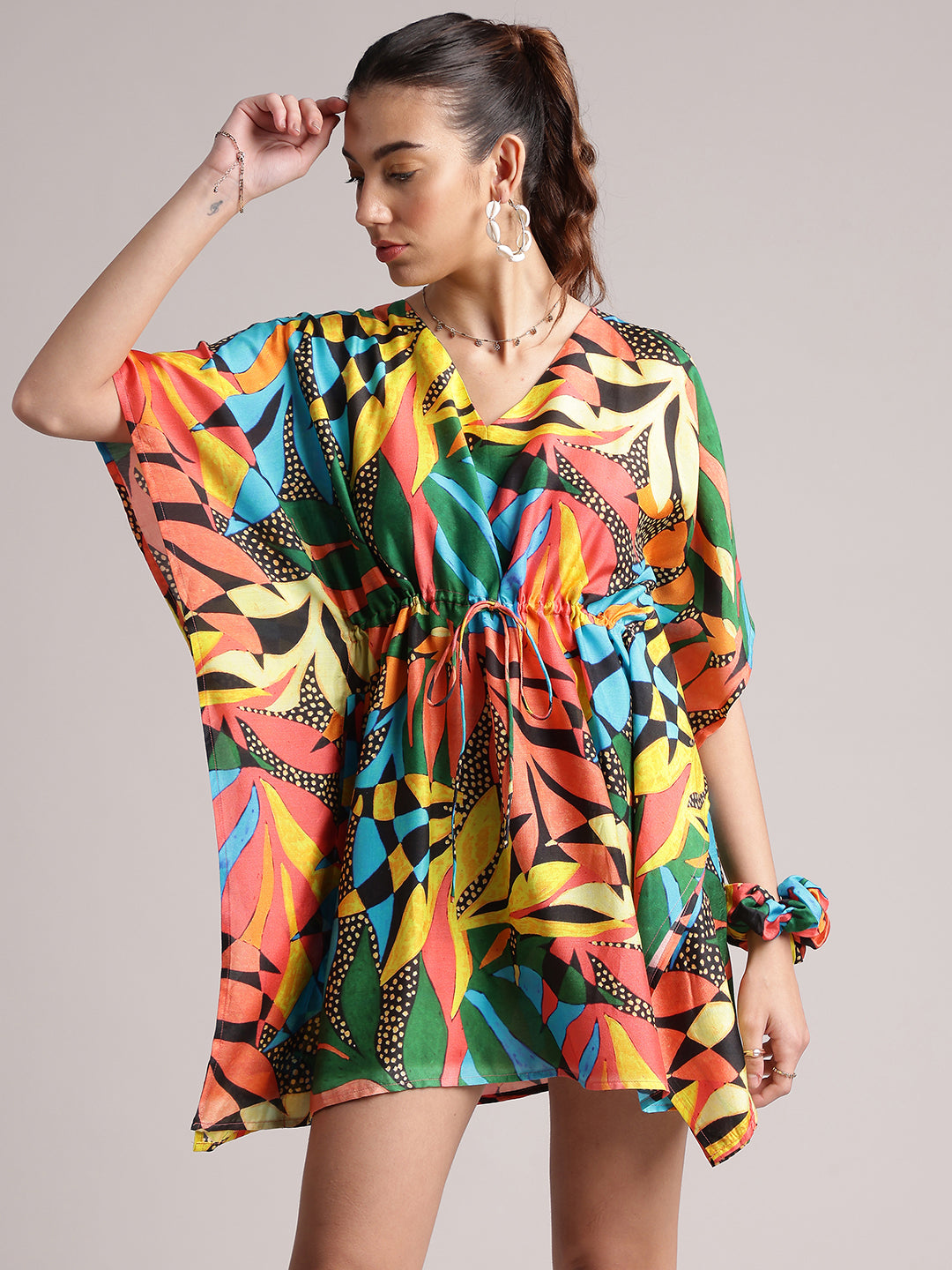 Zaccai Women's Black Muslin Tropical Dress | Grocsy