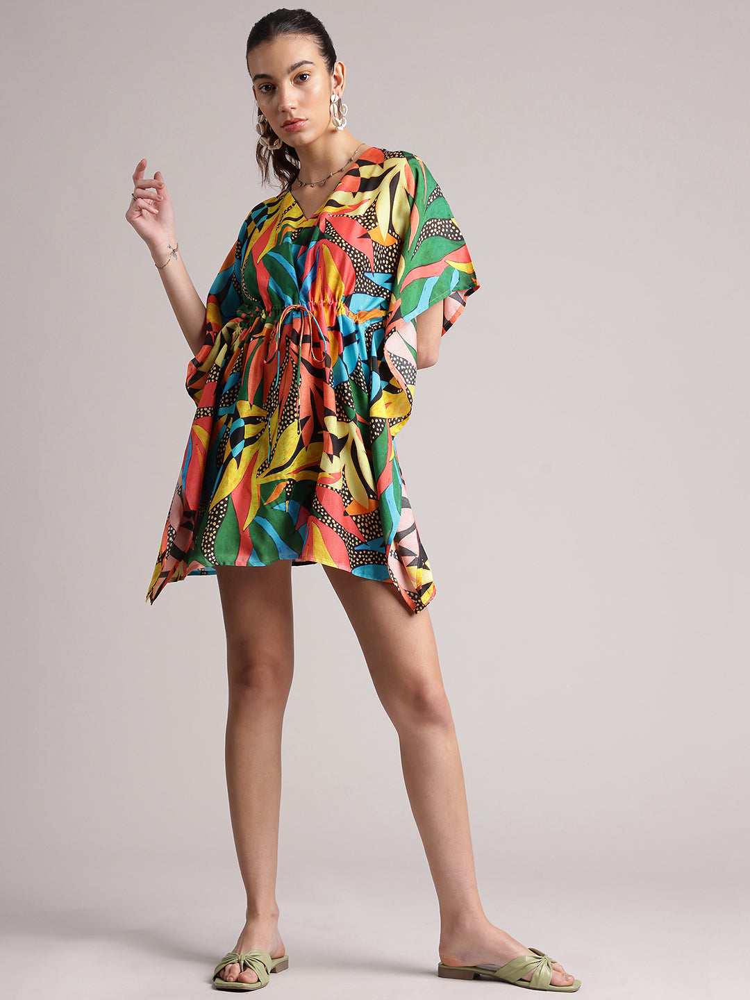 Zaccai Women's Black Muslin Tropical Dress | Grocsy