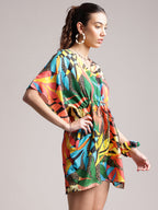 Zaccai Women's Black Muslin Tropical Dress | Grocsy